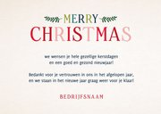 Vintage moderne zakelijke kerstkaart met Merry Christmas 3