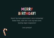 Vrolijk kaartje kerstverjaardag merry birthday patroontje 3