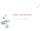 Vrolijke kerstkaart typografie met illustraties 3