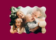 Vrolijke paarse nieuwjaarskaart met gekleurd jaartal 2