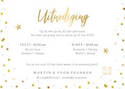 Vrolijke uitnodiging huwelijksjubileum met eigen foto 3