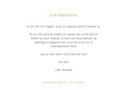 Vrolijke uitnodiging verjaardag vrouw met foto 3
