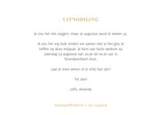 Vrolijke uitnodiging verjaardag vrouw met foto 3