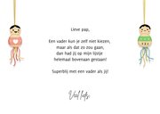 Vrolijke vaderdagkaart met gelukspoppetjes en eigen foto 3