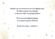 Vrolijke zakelijke kerstkaart met dieren en jaartal 2026 3