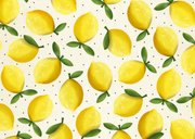 Vrolijke zomerse bedankkaart met citroenen - trouwen  Achterkant