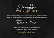 Waardebon ticket sfeervolle lampjes zwarte achtergrond foto 3