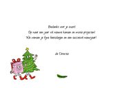 Wandelende kerstboom met kerstkado 3