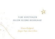 Waterverf kerstkaart kerstbomen blauw goud 3