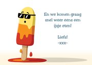 Wenskaartje stay cool we denken aan je 3