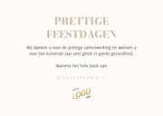 Zakelijke fotocollage kerstkaart met aanpasbare tekst 3