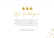 Zakelijke groene kerstkaart met kerstboompjes 3