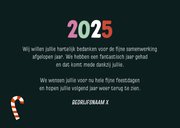 Zakelijke kerstkaart 2025 met kleurrijk kader 3