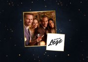 Zakelijke kerstkaart bedrijfslogo 2027 goud fijne feestdagen 2