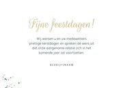 Zakelijke kerstkaart fotokaart gouden typografie kerst 3