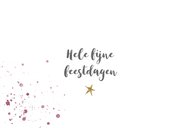 Zakelijke kerstkaart kerst hert silhouet 2