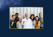 Zakelijke kerstkaart opticien bril kerst nieuwjaar 2027 2