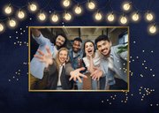 Zakelijke kerstkaart prettige feestdagen confetti bedankt 2