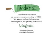 Zakelijke kerstkaart schilder verfblikken kerstboom foto's 3