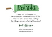 Zakelijke kerstkaart schilder verfblikken kerstboom foto's 3