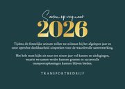 Zakelijke kerstkaart transport 2026 fijne feestdagen 3