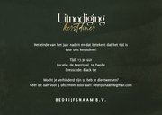 Zakelijke kerstkaart uitnodiging kerstdiner 3