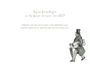 Zakelijke kerstkaarten - Anton Pieck koets met paard 3