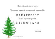 Zakelijke kerstkaarten vrachtwagen met kerstboom 3