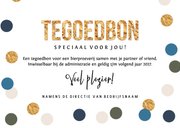 Zakelijke tegoedbon confetti goud waardebon 3