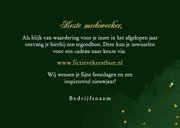 Zakelijke tegoedbon kerst feestdagen strik goud confetti 3