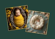 Zakelijke waardebon fotoshoot newborn baby foto's 2