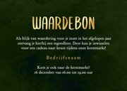 Zakelijke waardebon kerstsfeer 3
