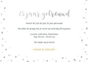 Zilveren huwelijk 25 jaar getrouwd kaart met 3 eigen foto's 3