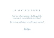 Zomaar kaart compliment hartgebaar goed bezig trots 3