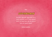 Zomaar kaart in comic stijl you're a SUPERWOMAN  3