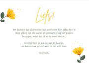 Zomaar kaart sending you a smile met vrolijke gele bloemen 3