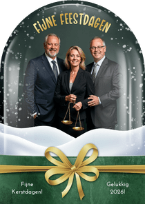Zakelijke kerstkaart sneeuwbol foto fijne feestdagen