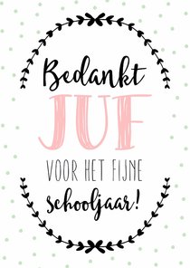 Bedankkaart Juf 1 - WW