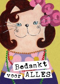 Bedankkaart Kat Lady