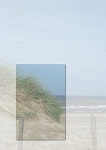 Bedankkaart rouw met duinen