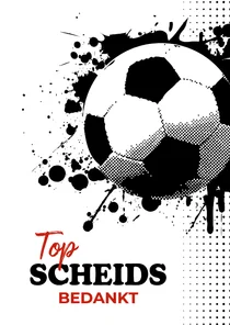 Bedankkaart top scheids bedankt voetbal