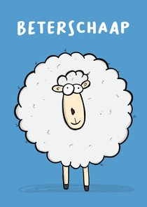 Beterschaap kaart voor de zieke...