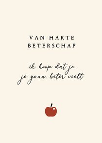 Beterschapskaart appeltje