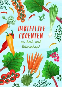 Beterschapskaart 'Hartelijke Groenten'