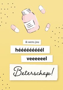 Beterschapskaart - Ik wens jou hééél veel beterschap