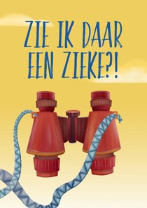 Beterschapskaart met verrekijker