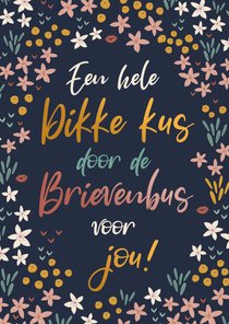 Beterschapskaart sterkte kaart met bloemen en tekst
