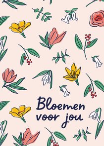 Beterschapskaart voorjaarsbloemen