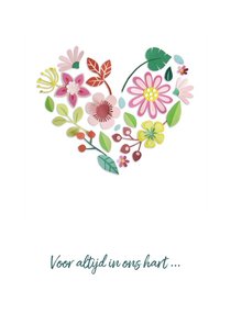 Bloemenhart - voor altijd in ons hart