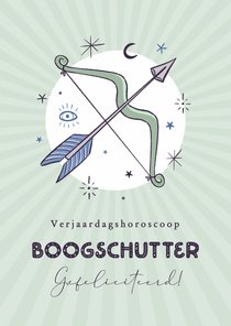 Boogschutter horoscoop verjaardagskaart spiritueel 